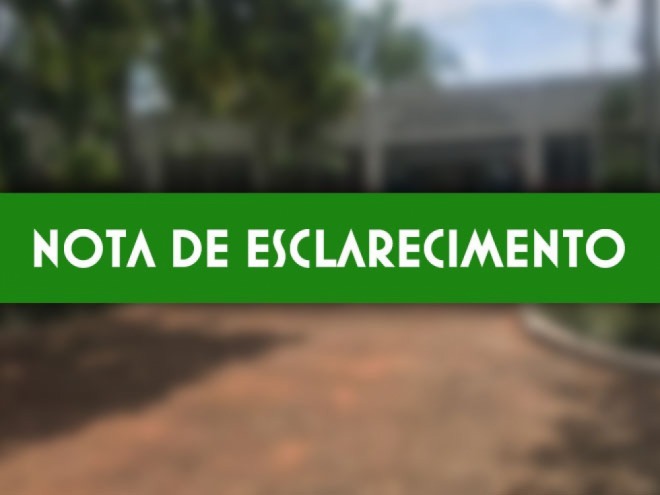 NOTA DE ESCLARECIMENTO NOTA DE ESCLARECIMENTO